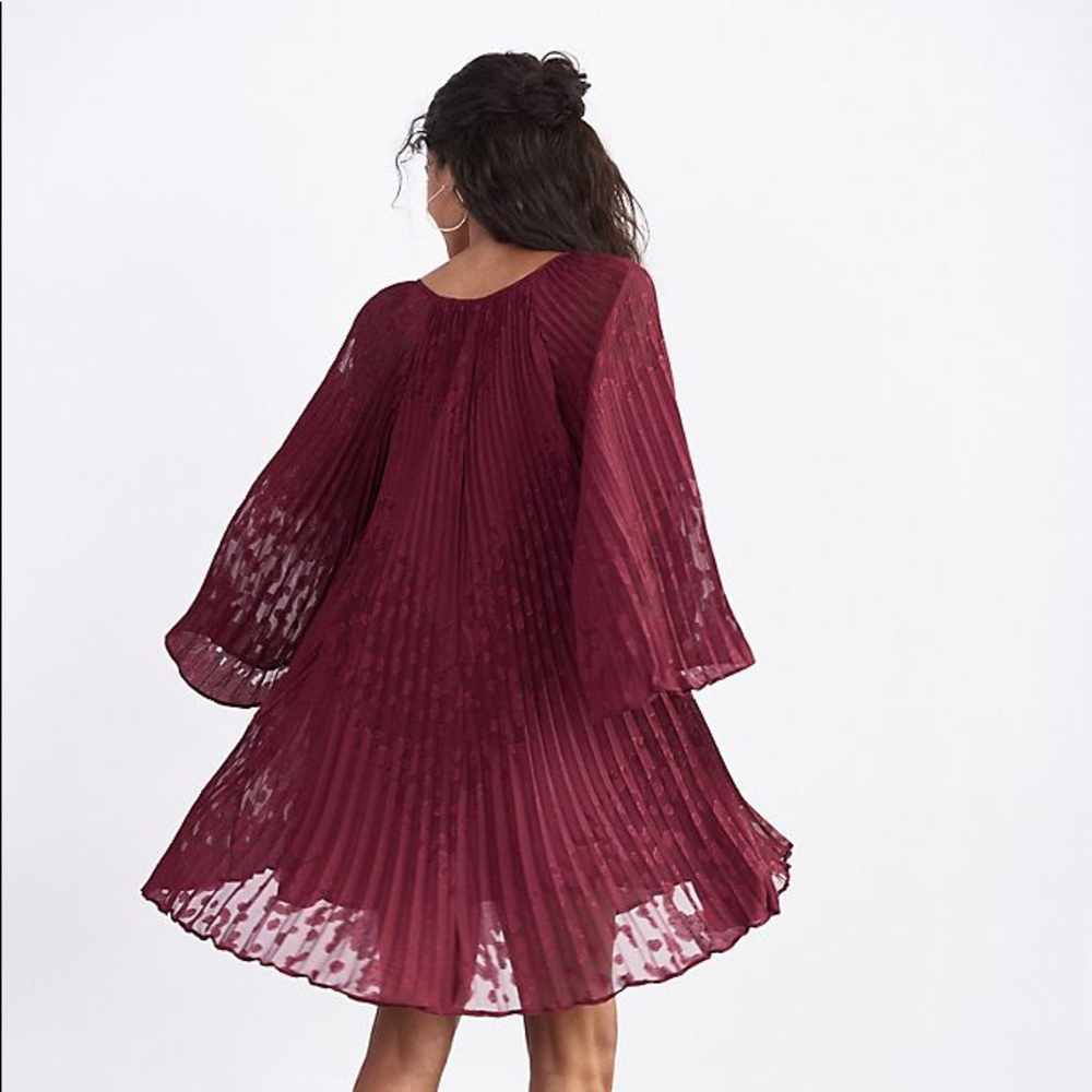 NWT Anthropologie Toulon Pleated Mini Dress